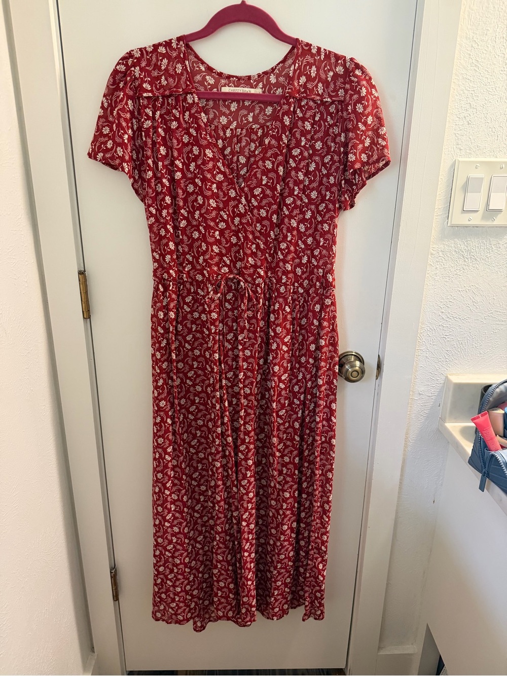 Christy Dawn Red Floral Dress